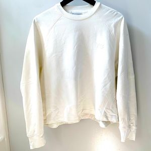 Y-3 classic logo sweatshirt in Core White Med.